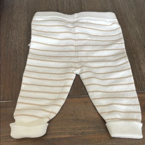 Janie and Jack Striped Baby Pants - White and Tan - Picture 5 of 5